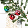 Pink & Red Ombre Mirror Ball Ornament