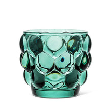  Small Bubble Glass Planter-Green-3"D