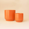 Parker Planter | Marmalade Speckle with Trivet: 4.5 inch