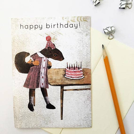 Cards - Squirrel Birthday