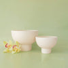 Crosby Compote | Vintage White: 6 inch