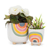 Sm Rainbow Planter w/Legs-4" H