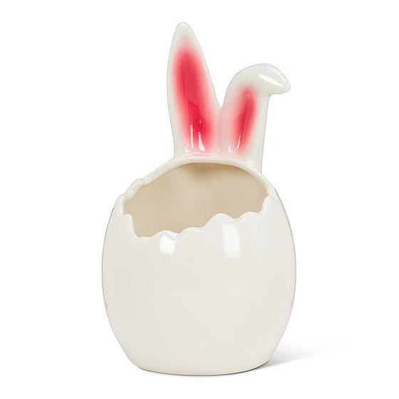 Lg Egg w/Bunny Ears Planter-5.5"H-1204