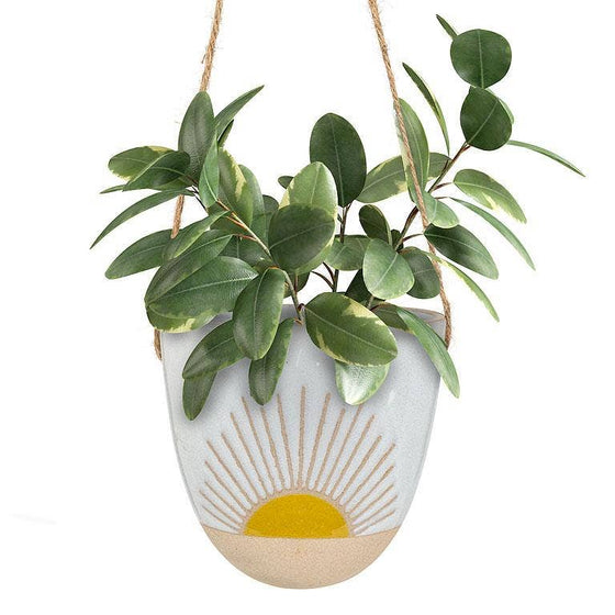 Hanging Planter w/Sun-5"H