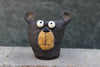 Bruno the Black Bear Head Blobhouse Planter