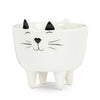 Sm Cat on Legs Planter-3.5" H