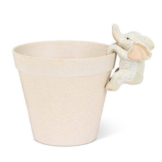 Climbing Elephant Pot Hanger-3.5"H