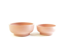  7" Pedestal Home and Garden Bowls: Blush