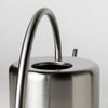 2L Stainless Steel Watering Can: Black