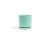 10.5" Gemstone Cylinder Pots with Water Saucers: Bubblegum