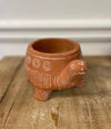 CEMENT RED TURTLE PLANTER: Large