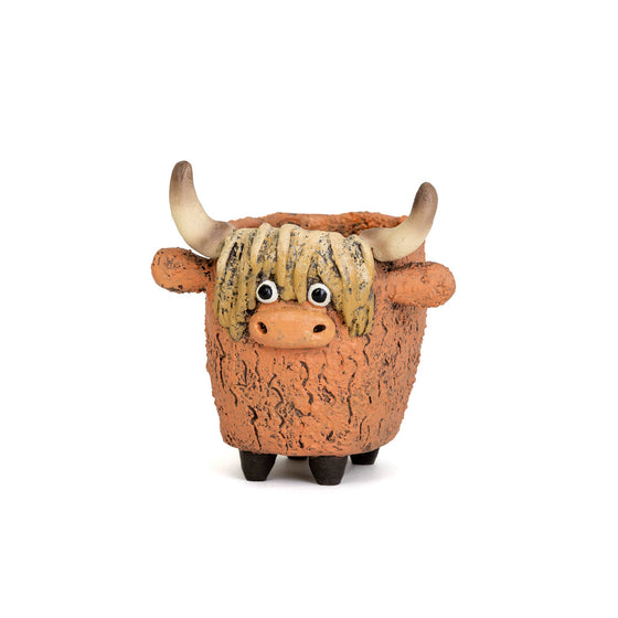 Dougal the Highland Cow Blobhouse Planter