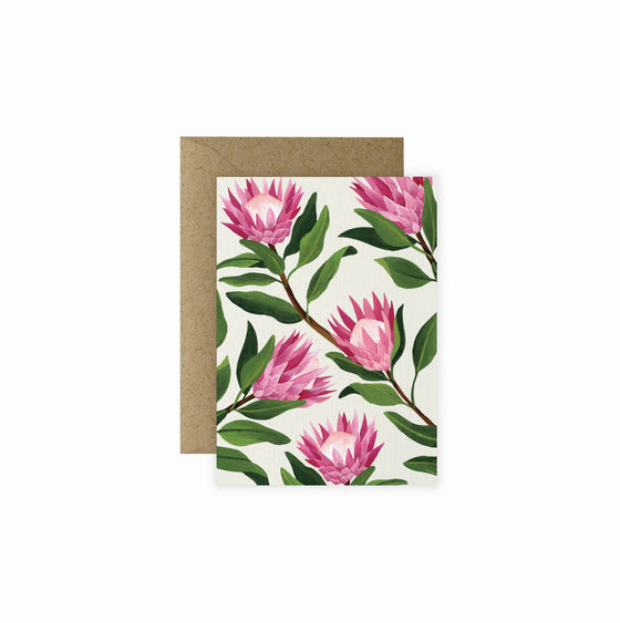 King Proteas Mini Greeting Card |  Love & Valentine's Day