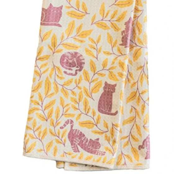 Anywhere Towel - Nuthatch Little Friends - Cat Club