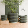 Triple_Bubbles_Planter_Green_6_Inch