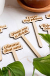 Funny Wooden Plant Markers: Living My Best Life