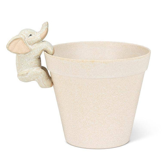 Climbing Elephant Pot Hanger-3.5"H