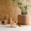 ORBIS Planter: Natural Wood / 5 Inches