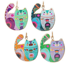  Groovy Cat Ornament-4 Assorted-4.5"H