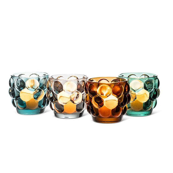 Small Bubble Votive-3"D: Green