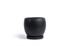 10" Bollé Pots w/Water Saucers - 2pc/cspk: Black