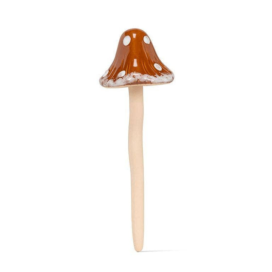 Small Wobbly Dot Mushroom Stake-4 Assorted-7"H