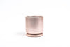 6.5" Gemstone Cylinder Pots with Water Saucers: Rose Gold