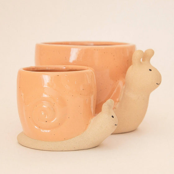 Snail Planter - Sunset - Small