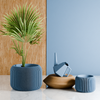 ORBIS Planter: Navy Blue / 4 Inches