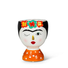  Sm Lady w/Flowers Vase-6.5"H