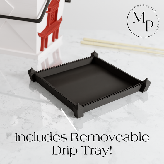 Chinese Takeout Planter: White / With Drainage