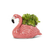 Sm Pink Flamingo Planter-3" H