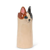 Skinny Cat Vase-6"H: Blue