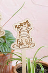 Cowboy Frog Plant Stake