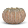 Cement Pumpkin Planter: Small Low (5.5"W)