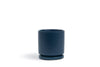 10.5" Gemstone Cylinder Pots with Water Saucers: Bubblegum