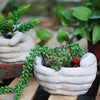 Hand-Shaped Concrete Planters: STYLE B