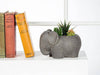 Elephant Planter-Grey-7"L
