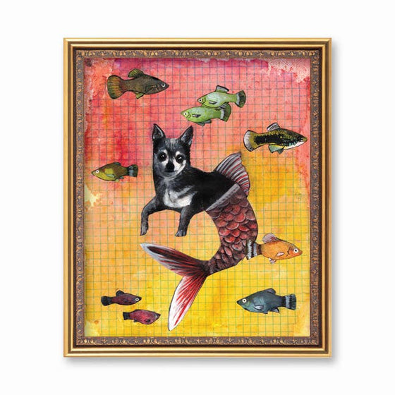 Prints - Chihuahua Mermaid 8x10"