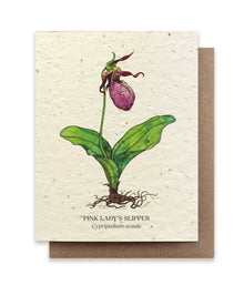  Lady's Slipper Plantable Wildflower Seed Card