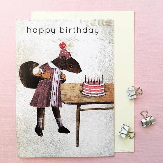 Cards - Squirrel Birthday