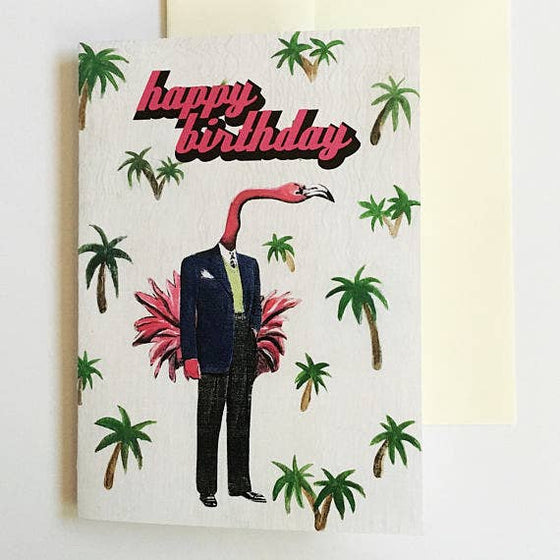 Cards - Flamingo Birthday