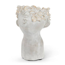  Lg Kissing Face Planter w/Gold-10"H-551