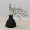 Matte Black Ceramic Candle Taper Holder: 3.5