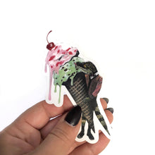  Ice Cream Alligator Sticker - 4"