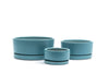 4.5" Gemstone Low-Bowls with Water Saucer: Antique Teal