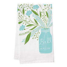  Mason Jar Bouquet Tea Towel / Kitchen Decor / Midwest Made