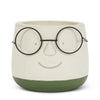 Lg Face Planter w/Glasses-6"D-1497