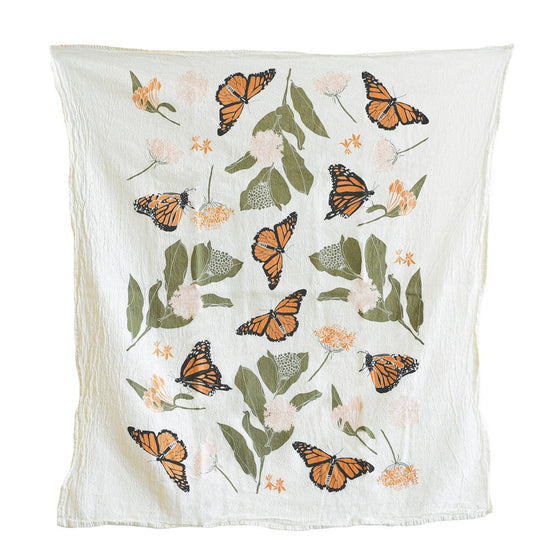 Towel - Monarchs + Milkweeds