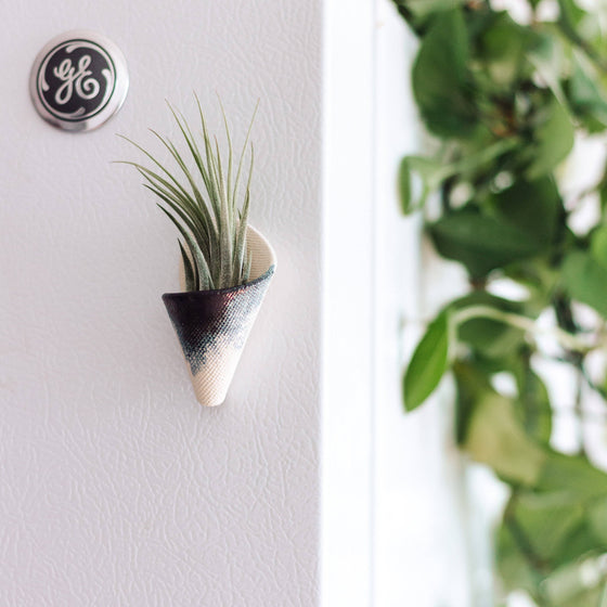 Tiny Ceramic Magnet Planter